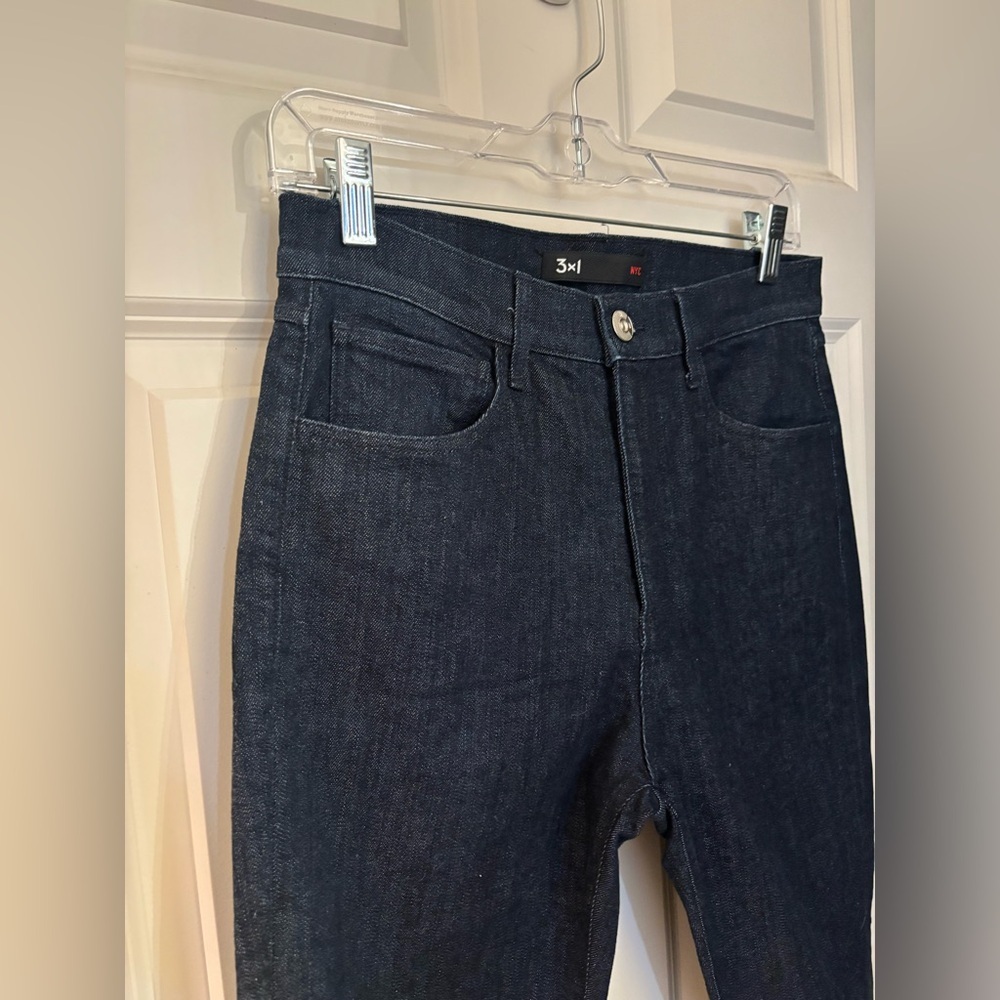 3x1 NYC High Rise Dark Wash MADE IN USA Skinny/Slim Jeans, Size 29 - Picture 2 of 10